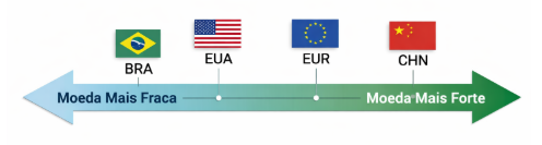 Força de Moedas - medida relativa