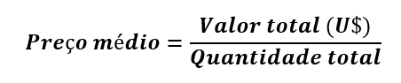Equação do Preço médio