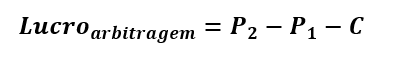Equação  do Lucro na Arbitragem