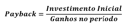 Equação de Payback