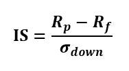 Equação do Índice de Sortino