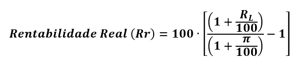Rentabilidade Real de um Investimento considerando a inflação